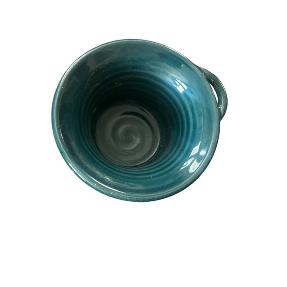 Great Bay Pottery Bowl 2007 One Handle Snowman Image Country Farmhouse - Picture 2 of 8